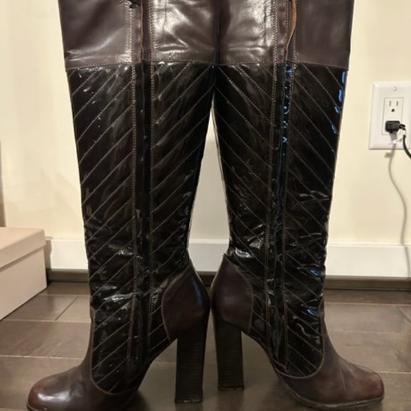 Studio Pollini Patent Boots - Picture 2 of 6